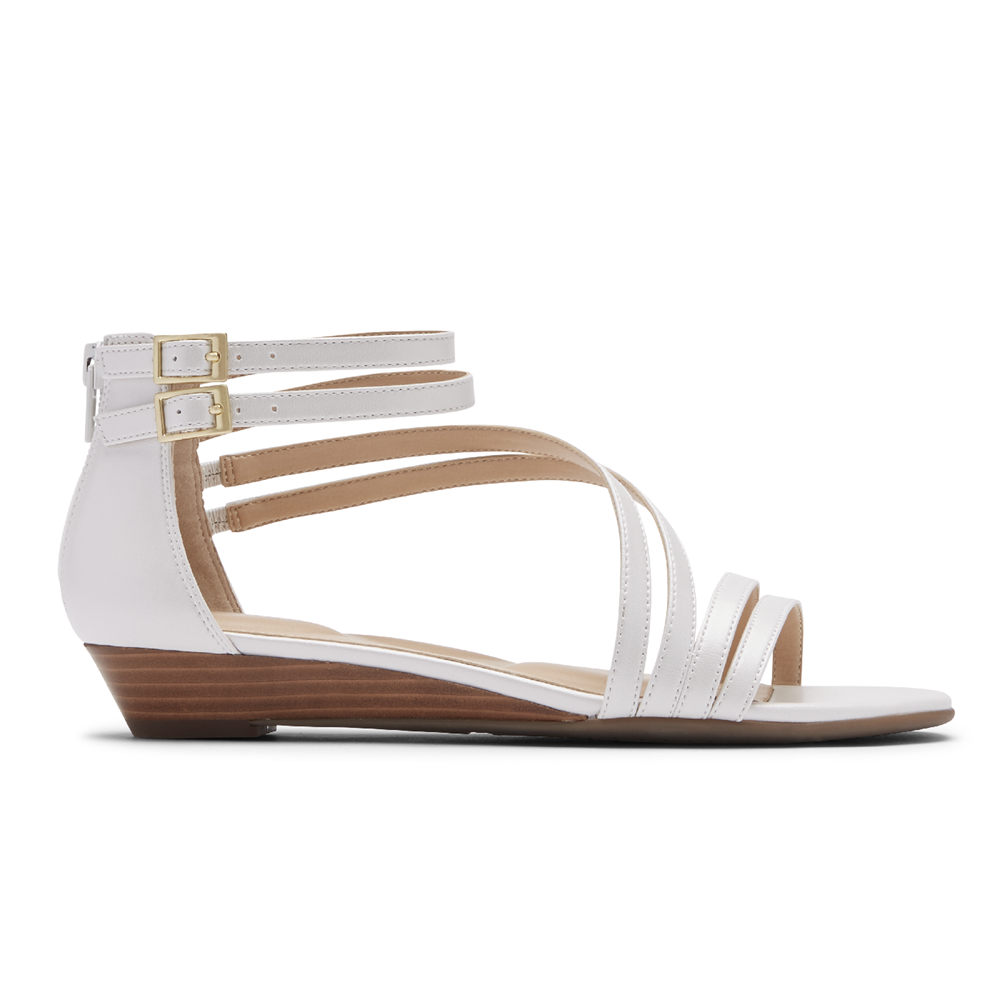 Sandálias Rockport Mulher Branco - Total Motion Zandra Asymmetrical - 76394OEZM